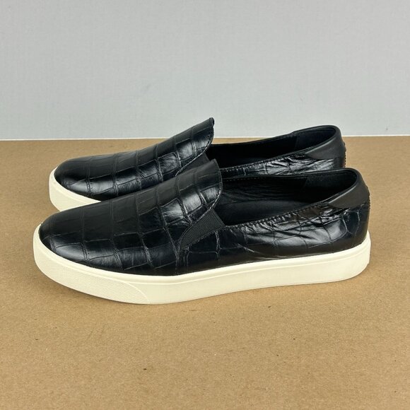 Cole Haan Grandpro Spectator Leather Loafers Womens 8 Black Croc Embossed - Picture 10 of 10